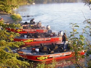 A row of top-notch fishing boats used at Jimmie Jack's Fishing.