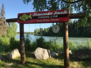 Jimmie Jack Fishing sign and fish scale