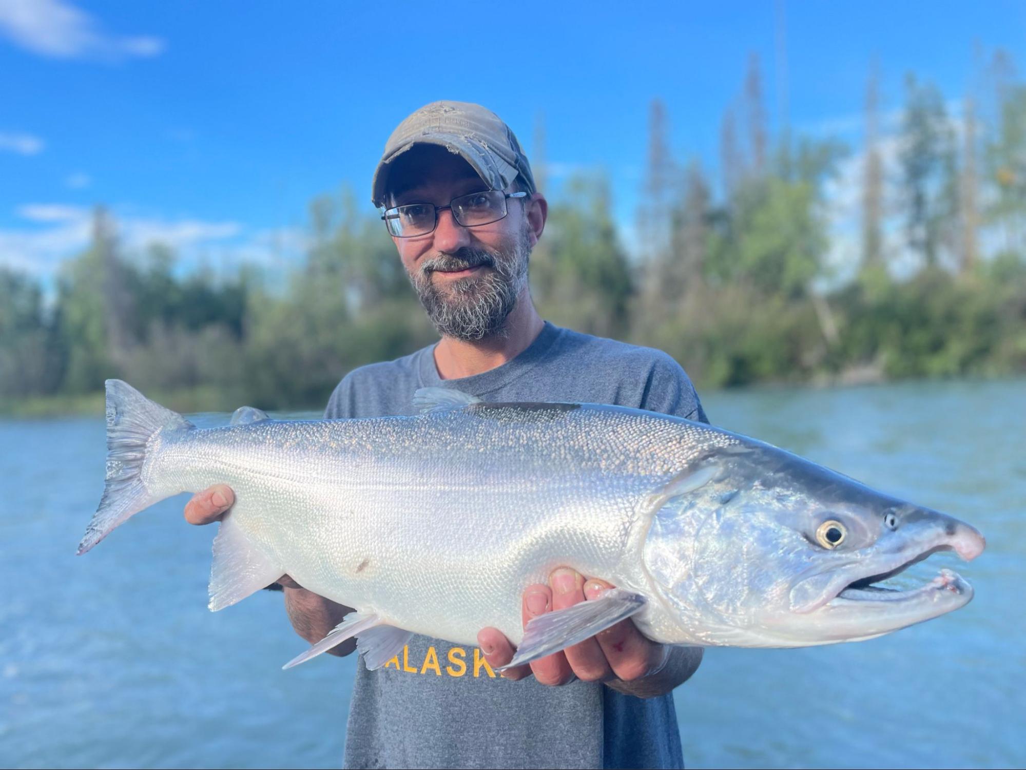 An avid angler experiences the Alaska fishing season.