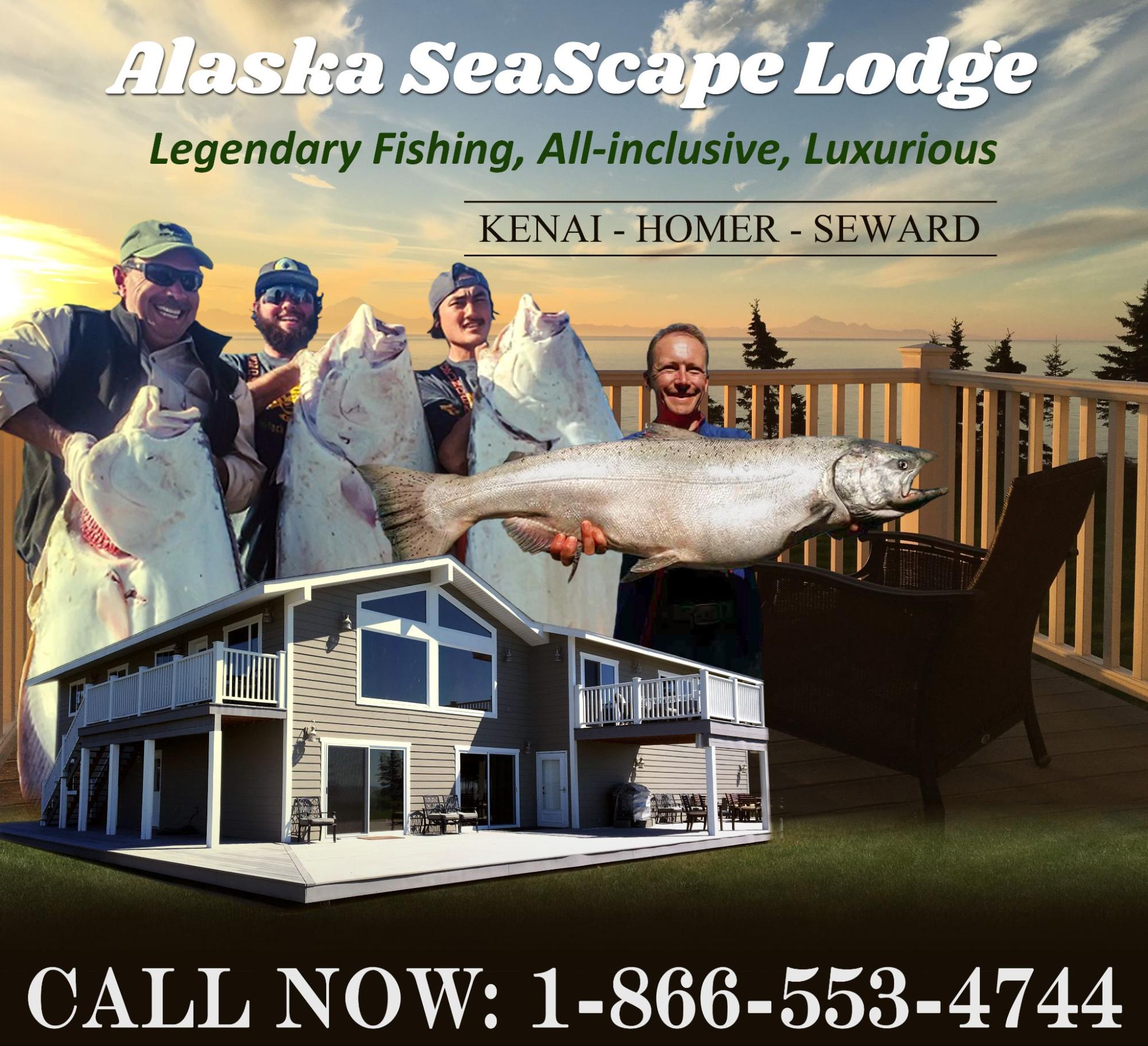 Fishing Vacation Packages: Alaska Seascape Lodge on the Kenai Peninsula.